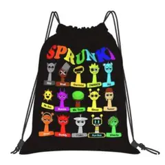 スプランキー　ナップサック　ナイロンリュック　　ブラック　黒