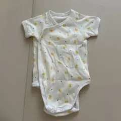 【美品】赤ちゃんの城 半袖ロンパース ひよこ柄 60cm