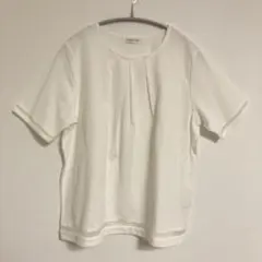 SIMPLE LIFE　半袖シャツ カットソー　Tシャツ　オフホワイト 3L