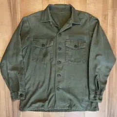 米軍 60s U.S.ARMY コットンサテン ユーティリティシャツ