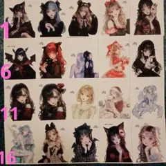 cotton melody様 人物 ステッカー 1セット バラ売り可