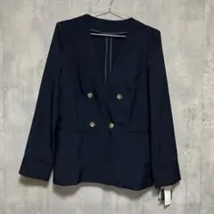 新品　タグ付き　WHITE JOOLA リネンライク麻調メランジジャケット