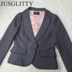 JUSGLITTY テーラードジャケット ウール混