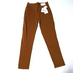 未使用 タグ付き ブラウン スキニーパンツ Lサイズ