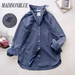 マディソンブルー✨マダム ウォッシュドアウト シャツ コットン グレー 03