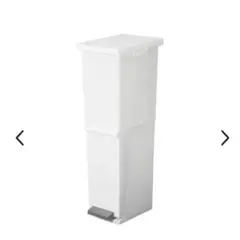 【新品】 TONBO ゴミ箱 2段 分別 スリム ペダル 蓋付き36Lホワイト
