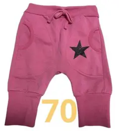 ピンク　ボトムス ベビー　キッズ　ベビーパンツ　ズボン子供服　パンツ　70㎝
