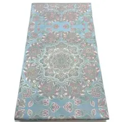限定ＳＡＬＥ‼️青色 花柄 袋帯 絹製
