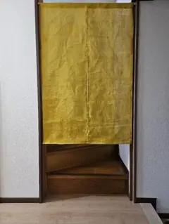 近江麻のれん　幅82×高さ128ｃｍ　山吹色