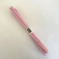 【新品】【未使用品】ピンクの帯締め 編み込みデザイン　かわいい　桃色