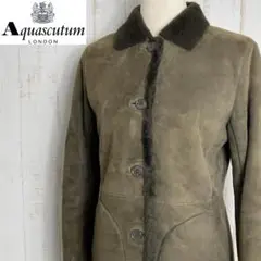 【良品】Aquascutum アクアスキュータム レザー ムートン ジャケット