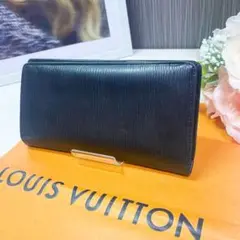 ルイヴィトン エピ ポルトフォイユブラザ 黒 ブラック 長財布