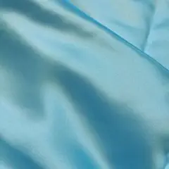 サテン生地 水色 約90cm x 3m