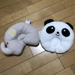 ベビー枕 ゾウ パンダ 2点セット