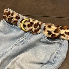 ファーベルト leopard 豹柄 レオパード グランジ y2k 平成