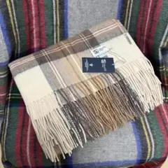ジョンストンズ カシミア大判ストール☆ ブラックt