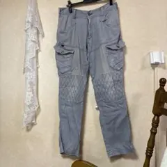 TORA ブルーグレー カーゴパンツ　作業ズボン