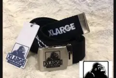 エクストララージ X-LARGE ガチャベルト エンブレム ロゴ ブラック