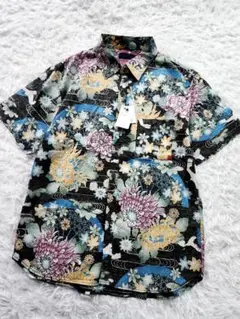 【新品】OTARIE 大きいサイズ　XL　和柄　花柄　シャツ