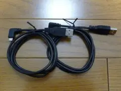 オーム(OHM)電機 microUSB L型コネクター 1m 2本セット