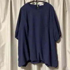 studio CLIP バルーンチュニックプルオーバー　ネイビー