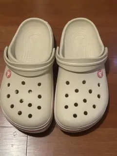 【美品】crocs ホワイト サンダル