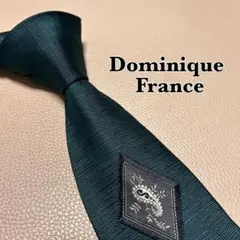 ドミニクフランス　ネクタイ　ストライプ ドット　チェック　グリーン　緑色