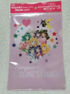 同梱包割！最終価格 明治 セーラームーン コラボ 非売品 A5 クリアファイル