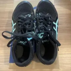 ASICS スパイクシューズ ブラック/ミント エフォート13 24センチ