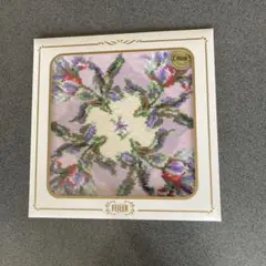 FEILER 花柄 ハンカチ 薄紫 約25cm