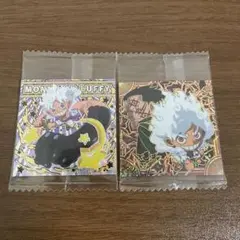 ワンピース　ウエハースシール　ルフィ&ドラゴン
