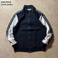 NAUTICAトラックジャケット古着スポーツmixネイビーホワイトCBOY当時物