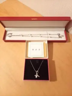 田崎真珠 ネックレス 2本セット 真珠 パール 925 silver
