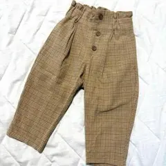 【ジーユー】美品 ボトムス パンツ レギンス チェック シック 80