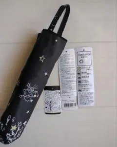 サンリオ　キキララ　折りたたみ傘　 ブラック