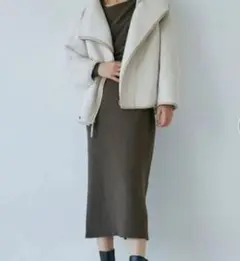 LAGUNAMOON リバーシブルボアショートブルゾン