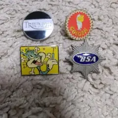 ヴィンテージ　ピンバッジセット　バラ不可