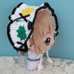 〈白色×緑色×黄色〉ぬい服　ヘッドドレス　ちびぐるみ　にじぬい