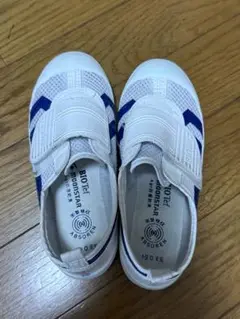 Moonstar Bio tef上履き 19.0 EE ホワイト/ネイビー
