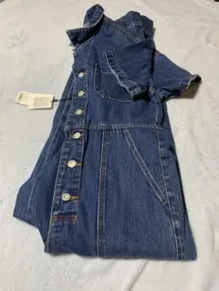 moussyデニム　オールインワン
