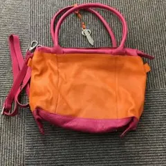 レザーバッグ　　ショルダー付き