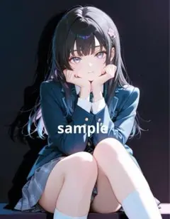 AIイラスト 美女 L版サイズ 1点物 A43