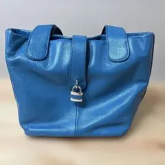 modify モディファイ　ターコイズブルー　ハンドバッグ　鍵アクセ付き