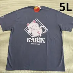 ⑯メンズ5L、新品☆ドラゴンボール、カリン様☆半袖Tシャツ、くすみブルー
