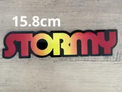 STORMY ストーミーステッカー グラデーション 15.8cm 赤×黄
