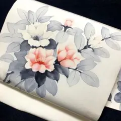 11-2 美品!高級 九寸名古屋帯 人気帯 塩瀬