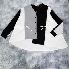 Kavach【F】カーディガン　アシンメトリー　フリーサイズ　レディース