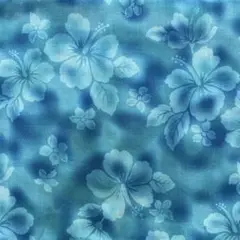 ハイビスカス柄生地