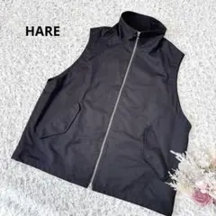 ハレ HARE ベスト メンズ フルジップ レイヤード シンプル カジュアル