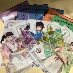 鬼滅の刃A4クリアファイルクリアポスター5種類コンプリート1セットずつ計10枚